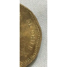 CHILE 2008 . FIFTY 50 PESOS COIN . COLLECTOR'S MISPRINT . SPELLING ERROR